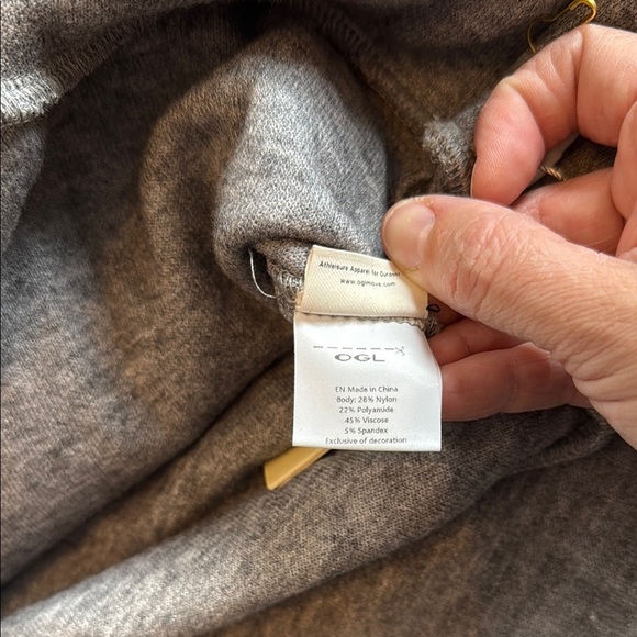 NWT OGL Move Gray Cowl Neck Sweater - Picture 6 of 8